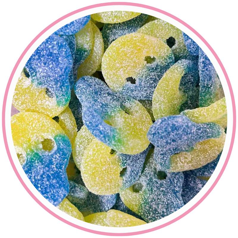 Blue & Yellow Skulls Hippo's Sweets Hippo's Sweets