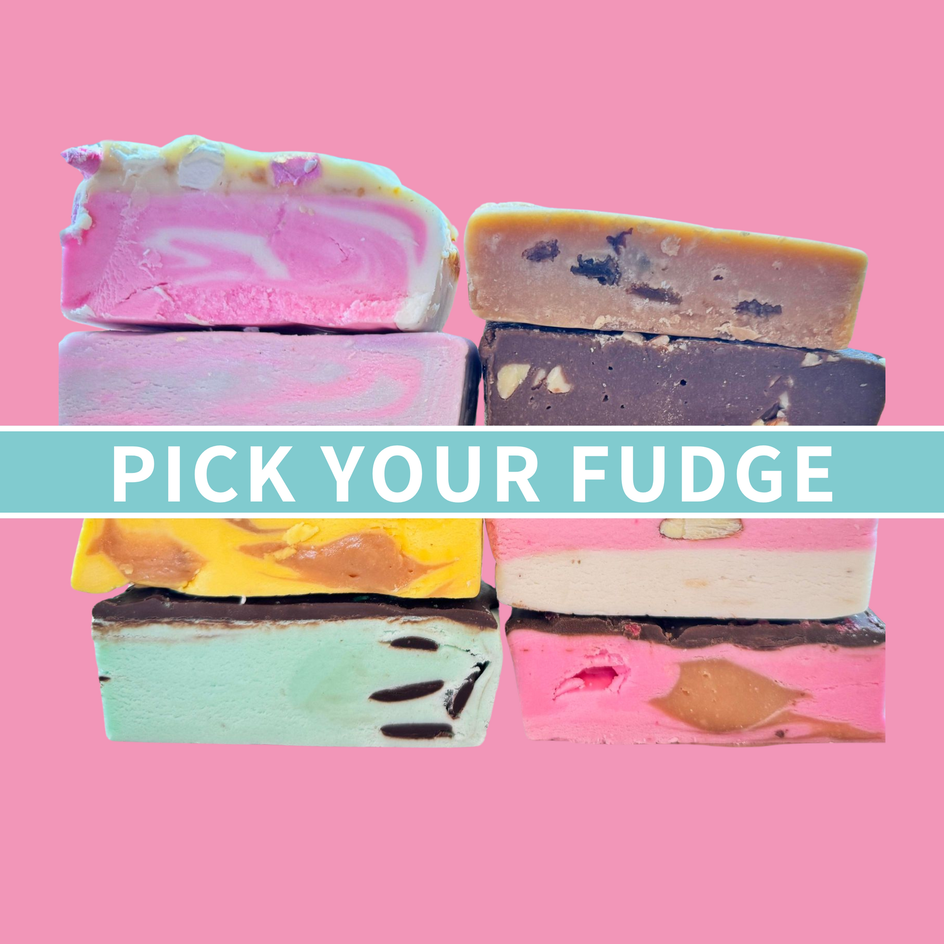 Create Your Own Gourmet Fudge Box Hippo's Sweet Shop
