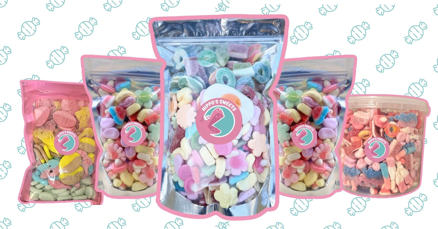 Create Your Pick and Mix Pouch Online | Pick and Mix Delivery UK Hippo's Sweets