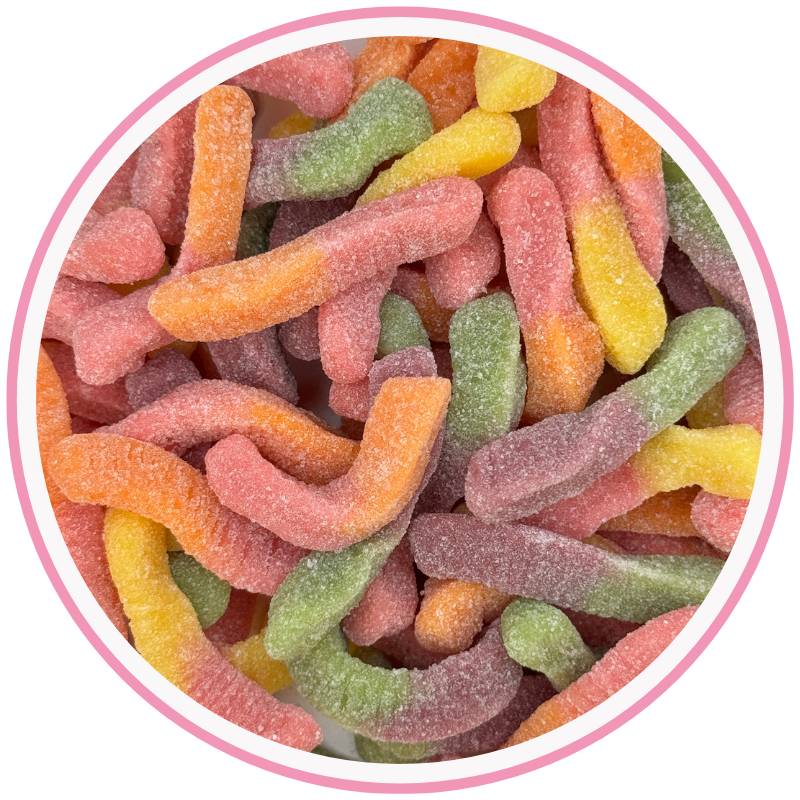 Sour Worms Hippo's Sweets
