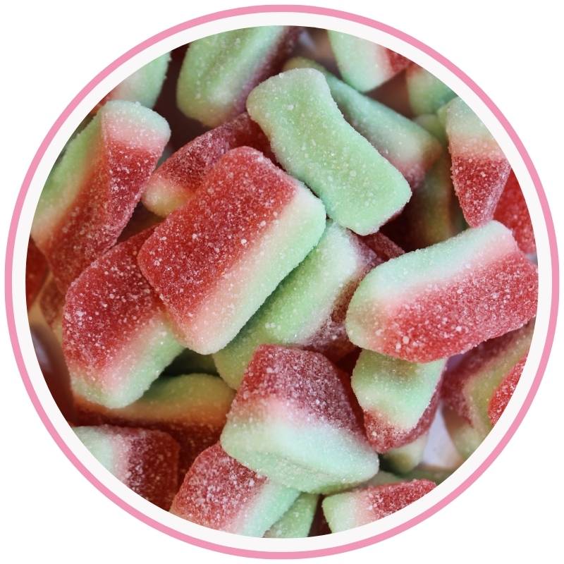 Fizzy Watermelon Slices Hippo's Sweets