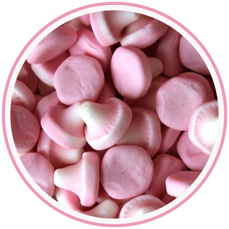 Pink Mushrooms Hippo's Sweets Hippo's Sweets