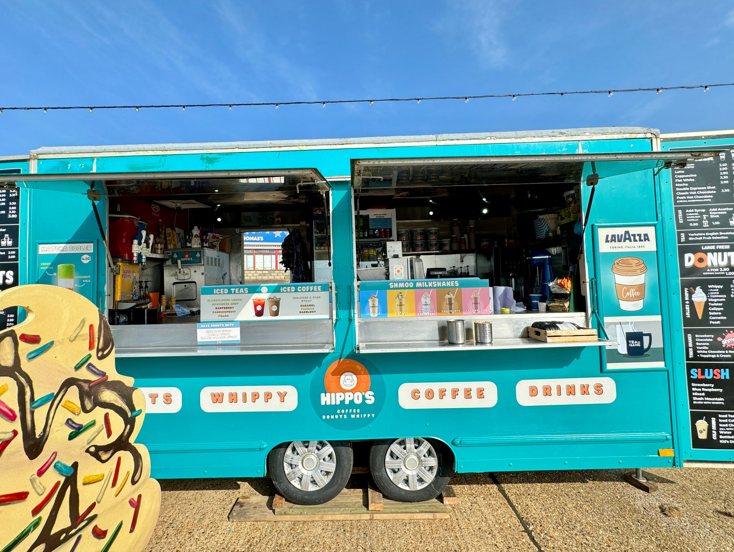 Hunstanton Donuts on the seafront- hippos sweets