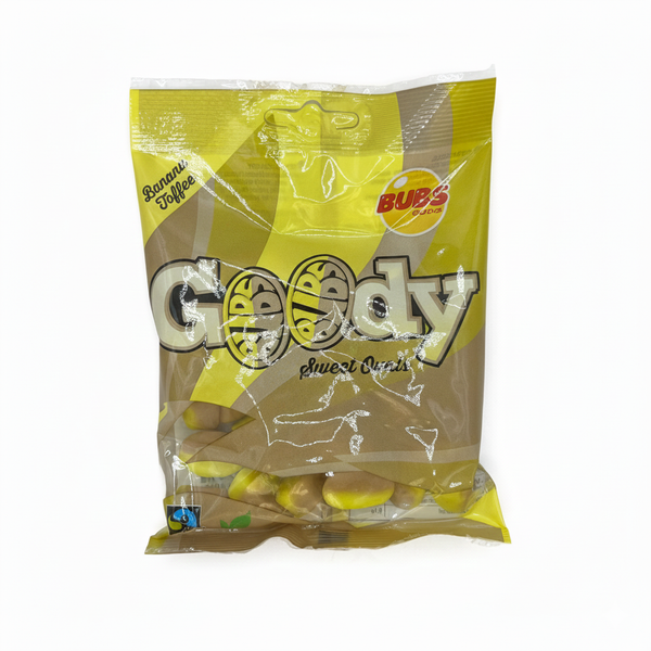 BUBS GOODY Banana & Caramel Ovals Peg Bag Hippo's Sweets