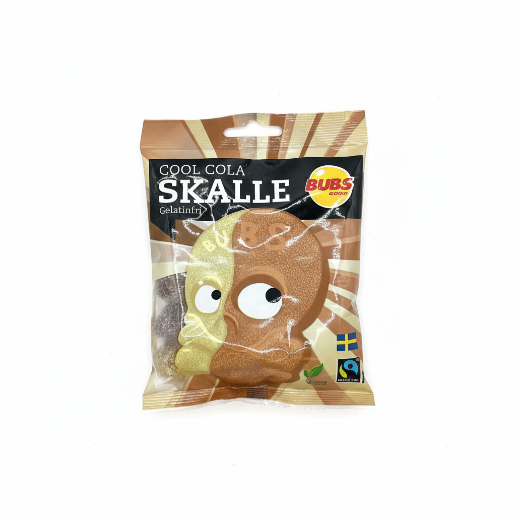 BUBS Micro Cola Skulls Peg Bag (90g) Hippo's Sweets Hippo's Sweets