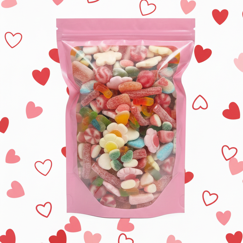 Valentine’s Day Sweet Mix -  10 Different Sweets - Hippo's Sweets