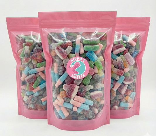 Fizzy Sweets Mix – 3 × 1kg Bags Hippo's Sweets