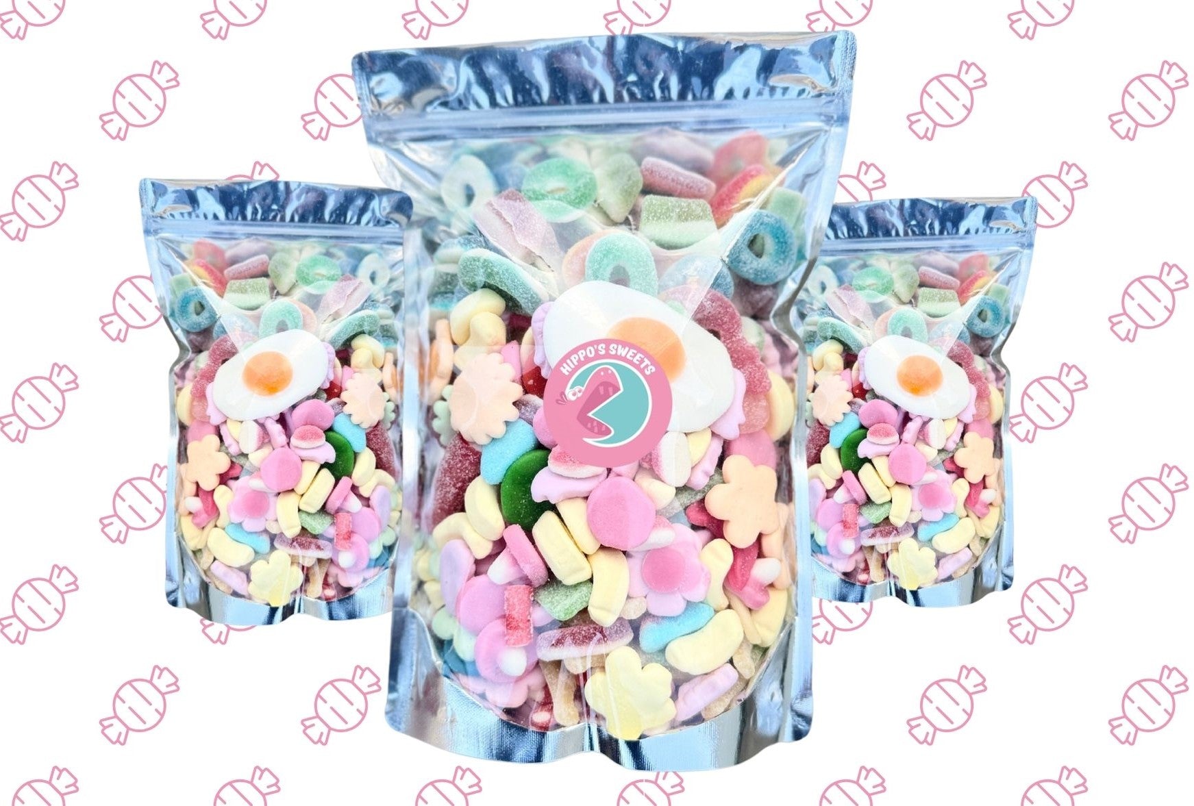 Create your own pick and mix sweets bag. Hippos Sweets UK